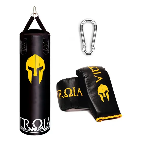Troia Sport Saco de pancada 120 cm st12 luva bs cor preto