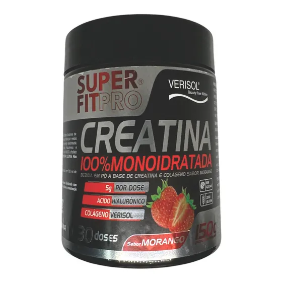 Creatina Monoidratada C Colágeno Verisol Y Acido Hialuronico Sabor Morango