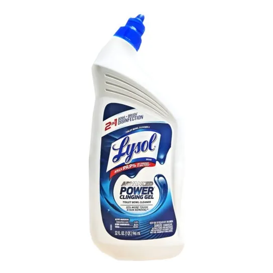 Limpiador Pocetas2en1 Lysol Advance Power Clinging Gel 946ml