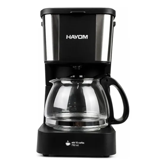 Cafeteira Elétrica Hayom Duo Home 750ml Jarra De Vidro