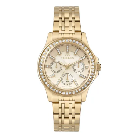Relógio Technos Feminino St.moritz Dourado - 6p29amg/1d