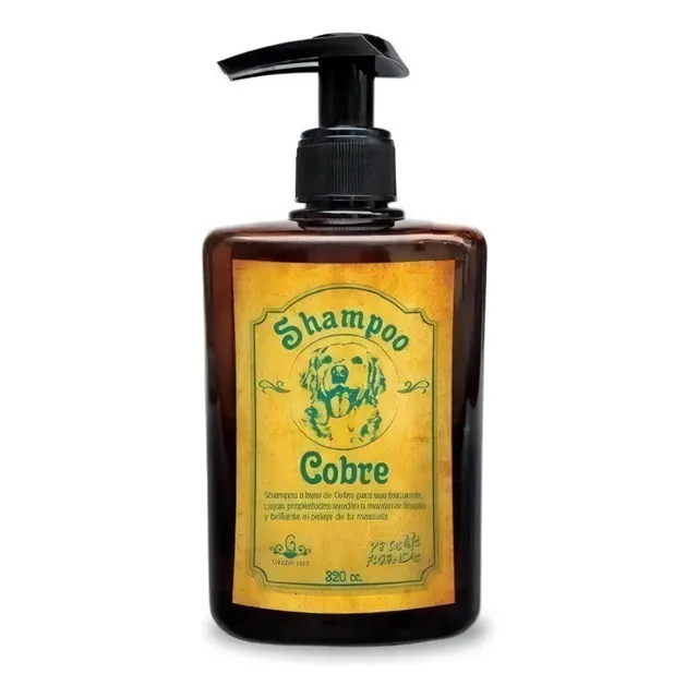 Shampoo de cobre para perro 100% organico Pets & Friends 320 mL