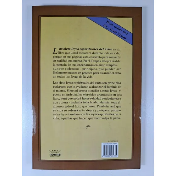 Las Siete Leyes Espirituales Del Exito - Deepak Chopra