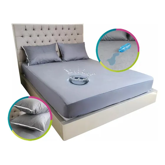 Protector Colchón Dormialmohada Impermeable Doble + Fundas