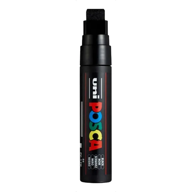 Posca PC-17k, punta biselada gruesa negra
