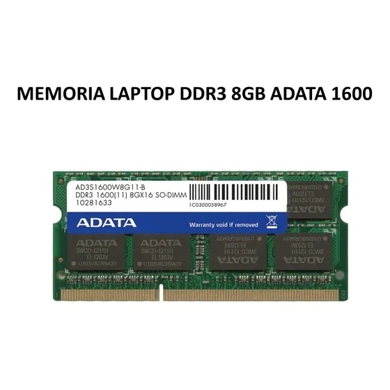 Memoria Laptop Ddr3 8gb Adata 1600