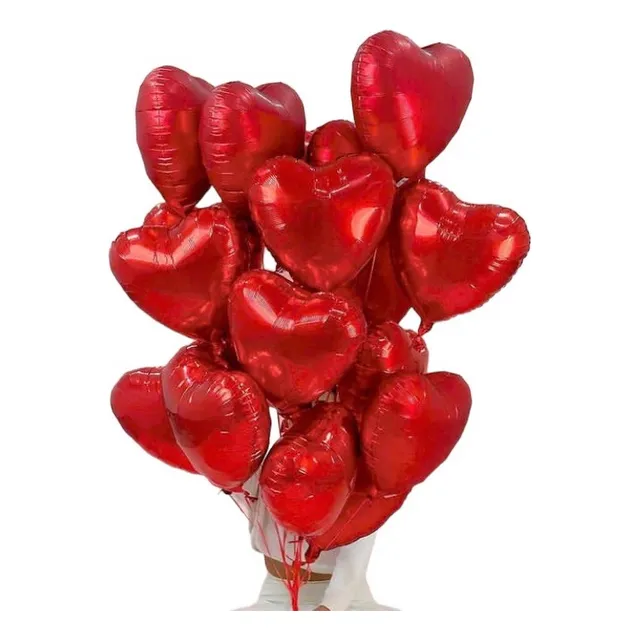 Globos Helio Certificado Corazon Latex R12 Y/o 18 Metalizado