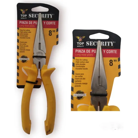 Alicate Pinza Punta Larga 8 Pulgadas Security