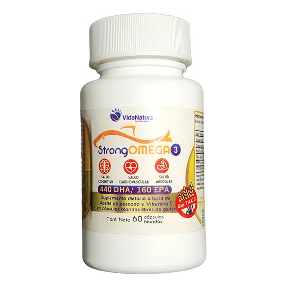 Omega 3 Fuerte De 60 Capsulas Blandas 440 Dha 160 Epa