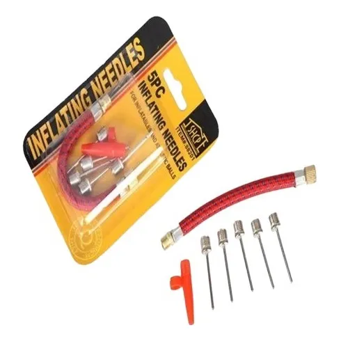 Set De Aguja Para Inflar Balones Pelota Gusanillo