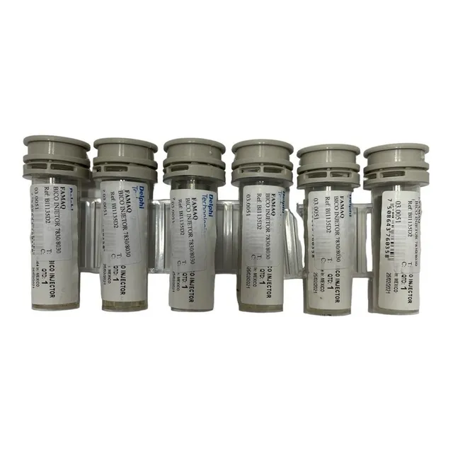 Kit 06 Bicos Injetores Colheitadeira N H 8040 6801135