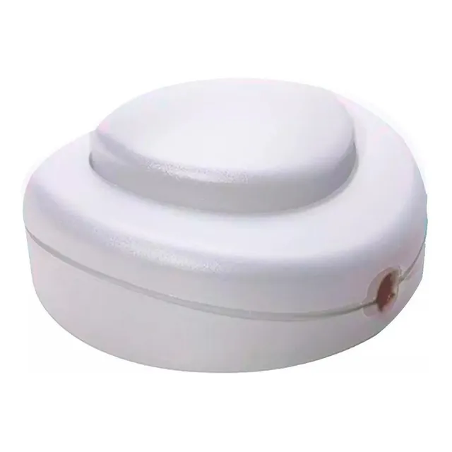 Interruptor Meio De Cordão Piso Chão Para Luminária Branco