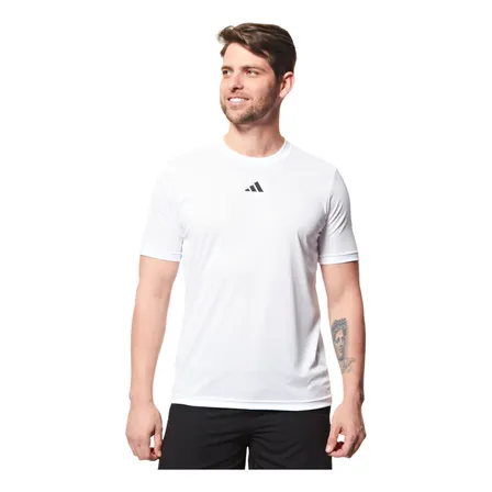 Camiseta Masculina Treino Básica adidas Branco Liso M Lisa