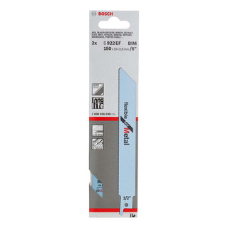 Pack X2 Hojas Sierra S922ef Sable Flexible For Metal Bosch Pack X2 Hojas Sierra S922ef Sable Flexible For Metal Bosch