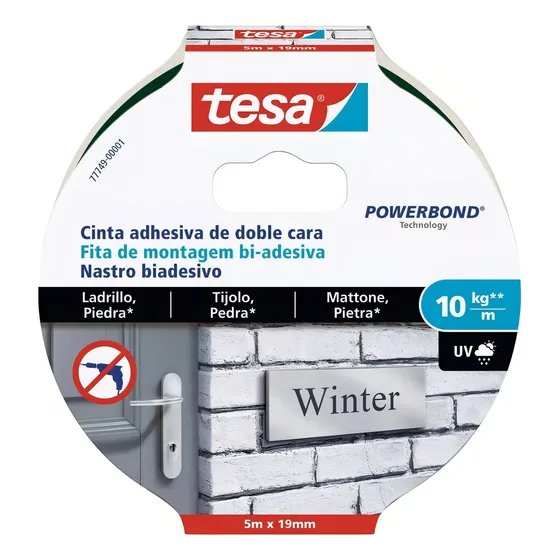 Cinta Doble Contacto Interior Exterior 5mt X 19mm Tesa