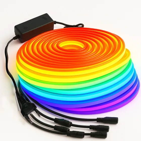 Cinta Neon Led Neón Luz Luces Colores Flexible 5m Decoración