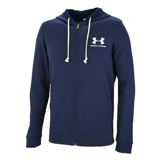 Campera Under Armour Lifestyle Hombre Terry Azul Osc Ras