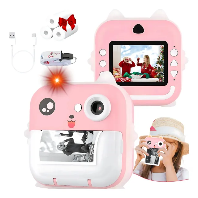 Cámara Infantil Fotos Impresión Instantánea Video 1080p Hd