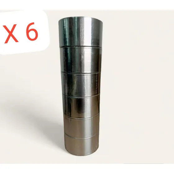 Cinta De Aluminio - Ventilacion - Refrigeracion Pack 6 Unids