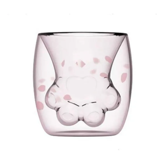 Copo Pata De Gato Cat Claw Cup Cute Copo Gatinho Vidro