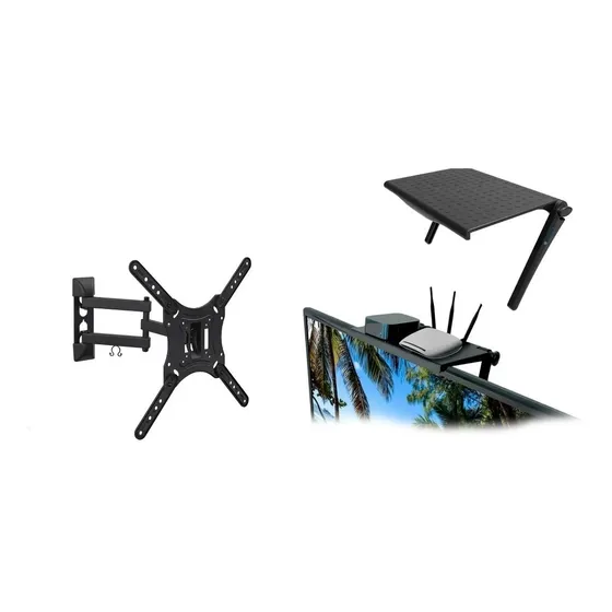 Soporte Para Tv Y Canalera 14 A 55 Incluye Tacos Y Tornillos