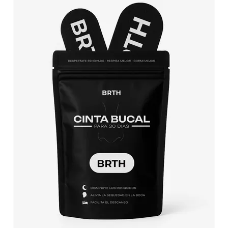 Tiras Bucales Brth Mouth Tape Hipoalergénicas 30 Unidades