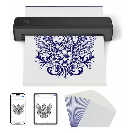 Impressora Térmica Portátil Fallove Para Tatuagem e A4 Com Bluetooth