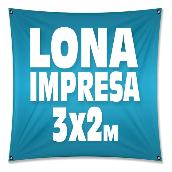Lona Impresa Excelente Calidad 3x2 Mts.