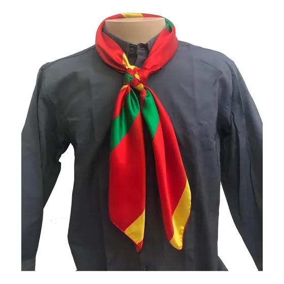 Lenço Gaúcho Baile Rodeio Rio Grandense Cor Vermelho