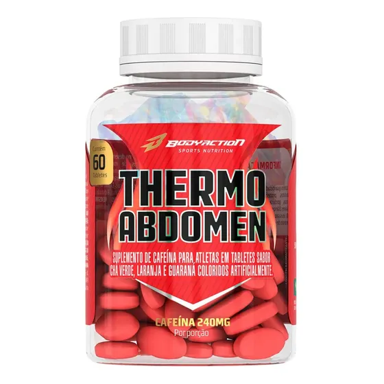 Thermo Abdomen 60 Comprimidos Bodyaction 240mg De Cafeína