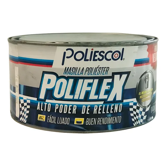 Masilla Plastica 1/4 De Galon Poliflex