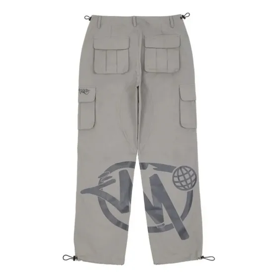 Calça Cargo Minus Two, Larga, Casual, Década