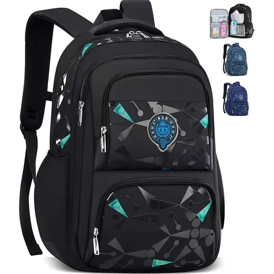 Mochila Escolar Uniuni Un-s723 Color Negro 30l