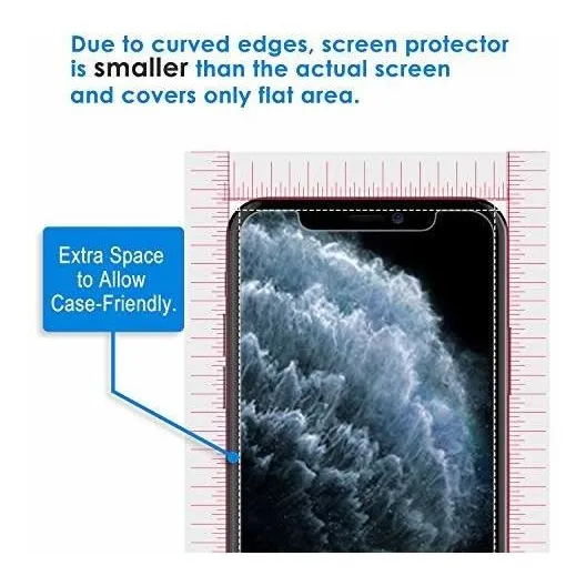 Pantalla Para iPhone 11 Pro Xs 5.8 Pelicula Vidrio 2 D4