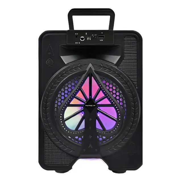 Parlante Bluetooth Portatil 8  6w Luces Panacom Sp-3103