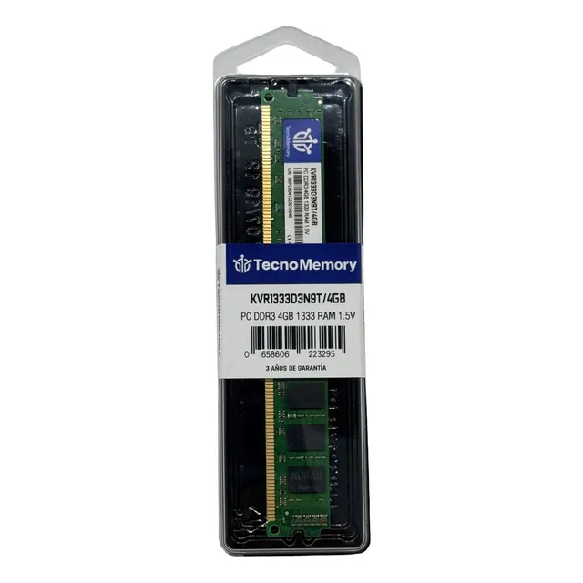 Memoria Ram Tecnomemory Pc Ddr3 4gb 1333mhz Kvr1333d3n9t/4gb