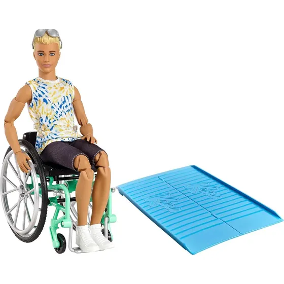 Muñeca Barbie Fashionistas Con Silla De Ruedas Y Atuendo Tie