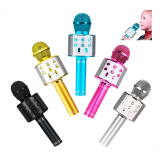 Microfone Bluetooth S/ Fio Infantil Youtuber Karaoke Cores Microfone Bluetooth S/ Fio Infantil Youtuber Karaoke Cores