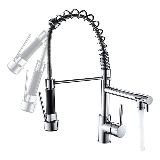 Grifo De Cocina Con 2 Salida Mezcladora Para Fregadero
