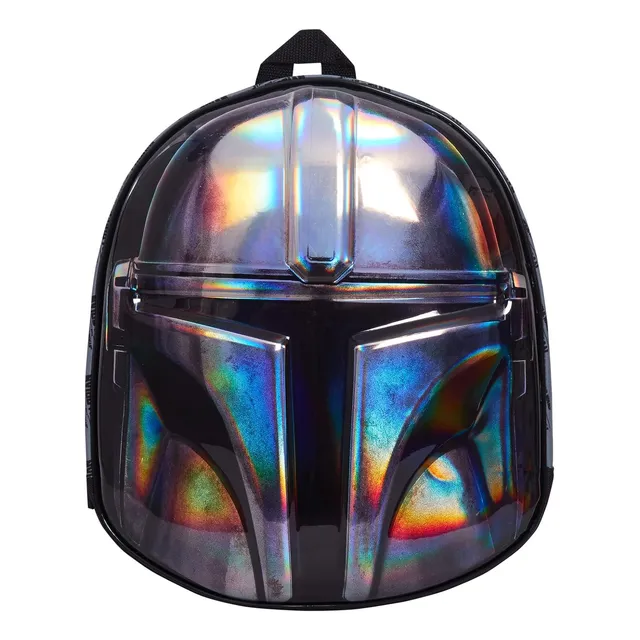¤ Mochila Mandalorian Casco Star Wars Estilo Metálico