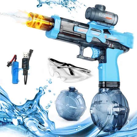 Lançadores De Água Elétrica Regarregável Luz De Chama Led Azul