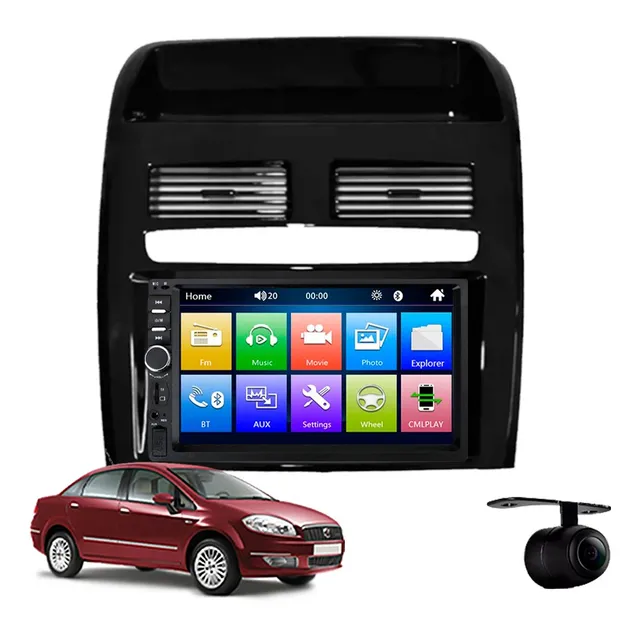 Central Multimidia Mp5 Basic Fiat Linea 2008 2009 2010 2011