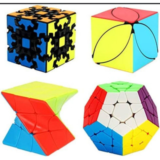 Set De 4 Cubos 3x3 Fanxin Megaminx, Gear Ivy Y Twist Set De 4 Cubos 3x3 Fanxin Megaminx, Gear Ivy Y Twist