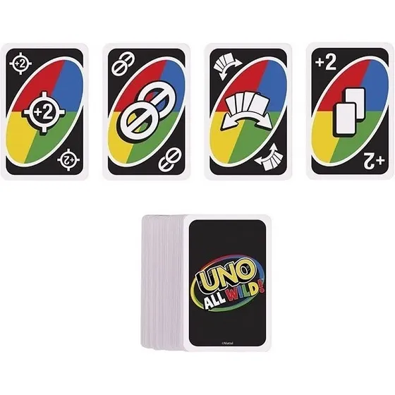 Juego de cartas Uno All Wild Unit Hhl33 Mattel