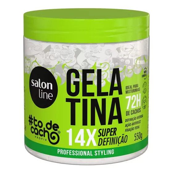 Gelatina #todecacho Super Definição Salon Line 550g
