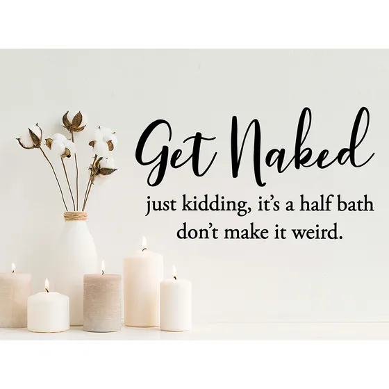 Adhesivo Para Pared Texto Ingl  Story Of Home Llc Get Naked