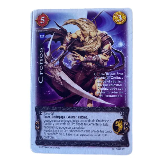 Cronos Sin Foil Ultra Real Cartas Mitos Y Leyendas Salo