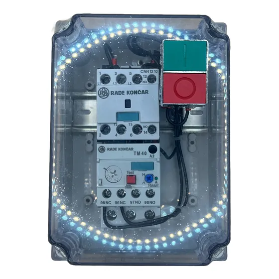 Arrancador De Tensión Plena Trifasico 3hp Bob:220vac 10-16a