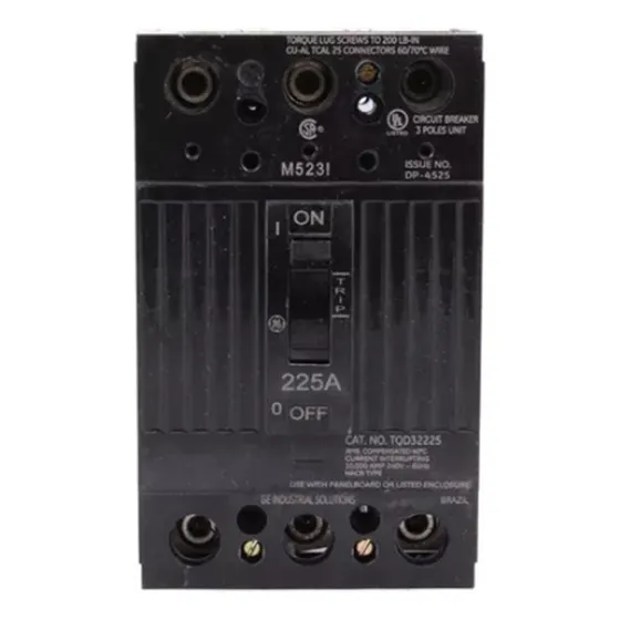 Breaker Industrial Tqd 3 X 225 Amp 240v G.e.