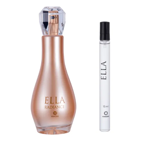 Kit Ella Radiance Perfume Feminino Hinode - 100ml + 1 Pocket Da Linha Ella - 15ml